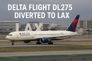 delta flight dl275 diverted lax