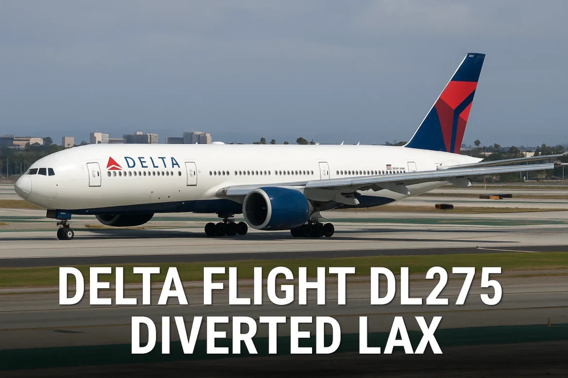 delta flight dl275 diverted lax