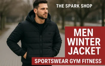 the spark shop men winter jacket sportswear gym fitness